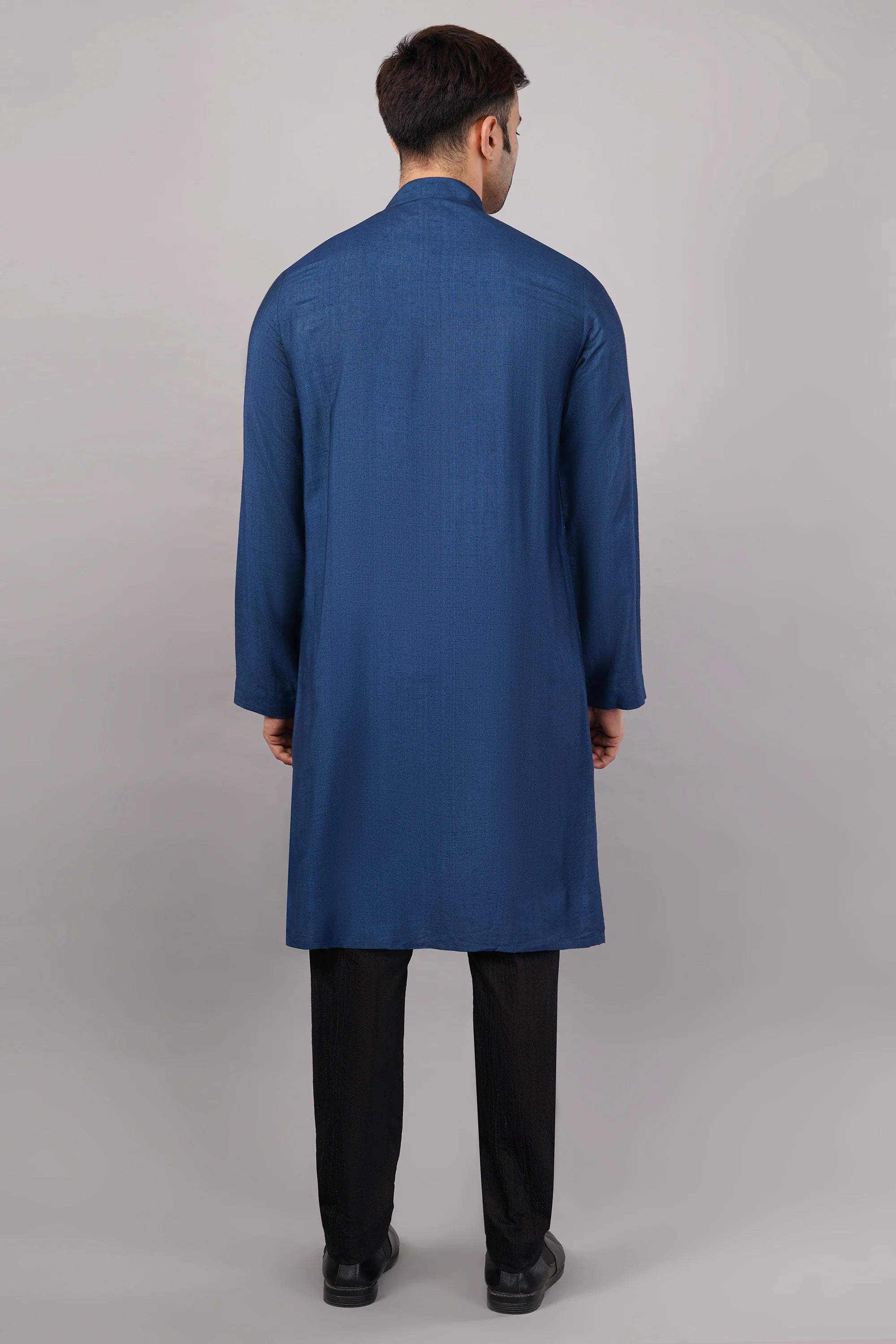 Silk Cutwork Yoke Kurta