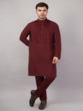 Silk Cutwork Yoke Kurta