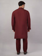 Silk Cutwork Yoke Kurta