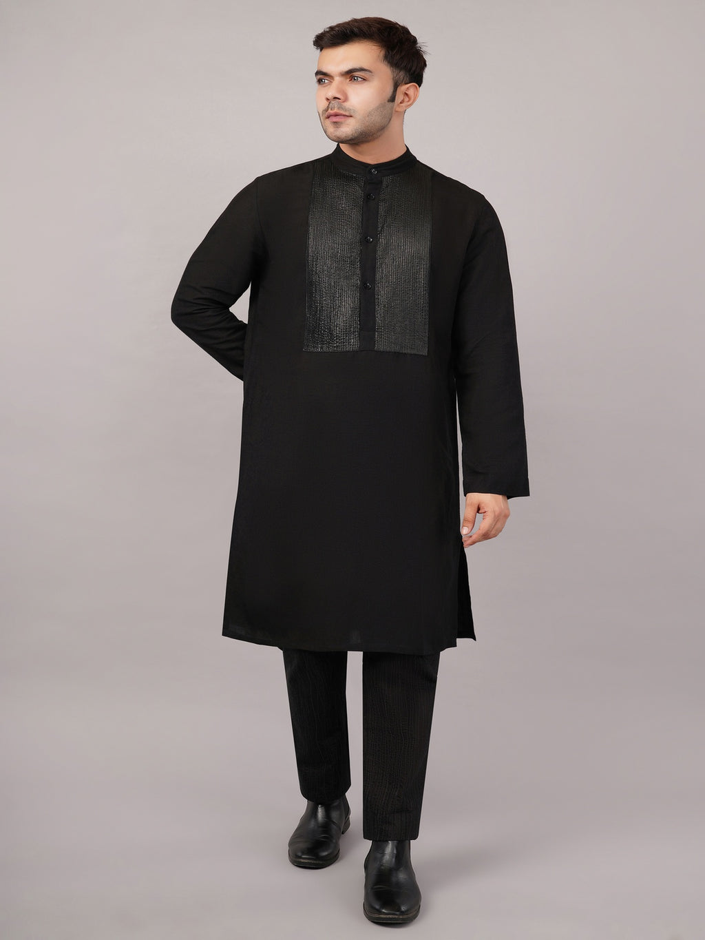 Foil Pintuck Kurta
