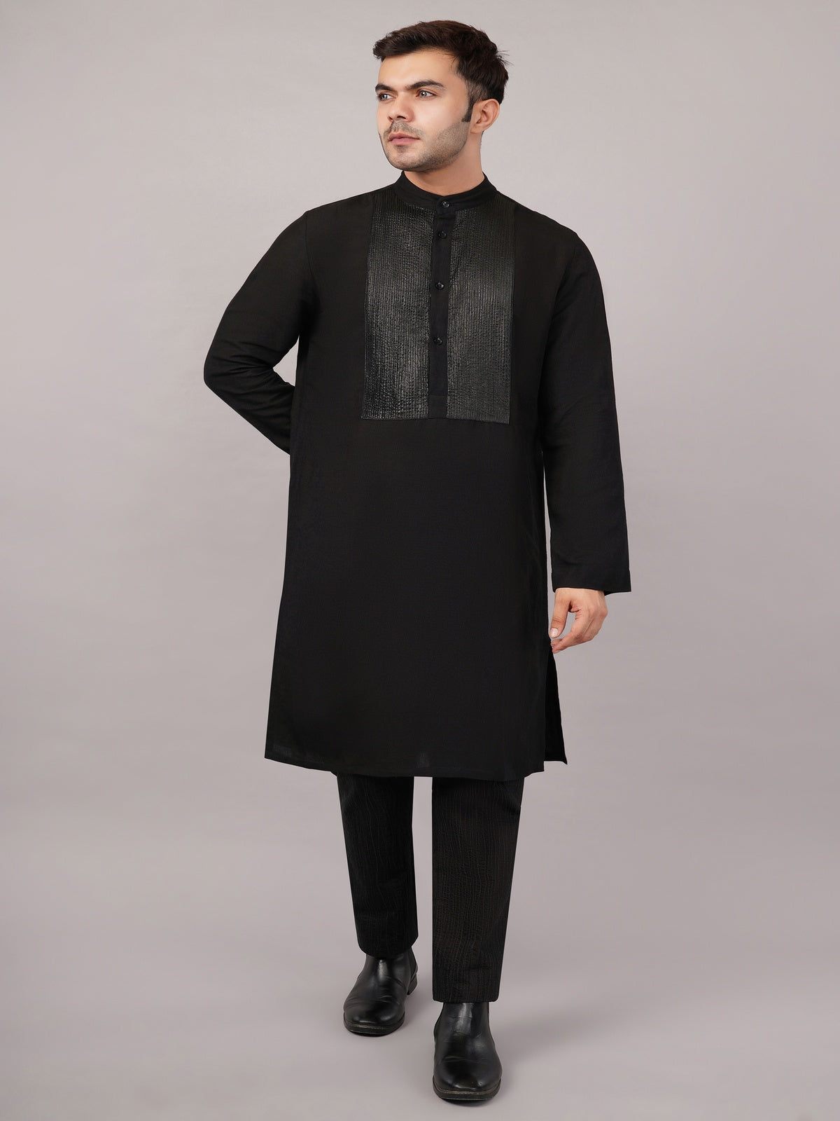 Foil Pintuck Kurta