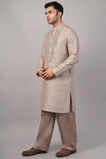 Sequin Dash Kurta Beige