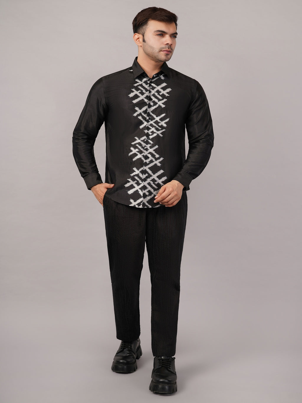 Lattice Ikat Shirt