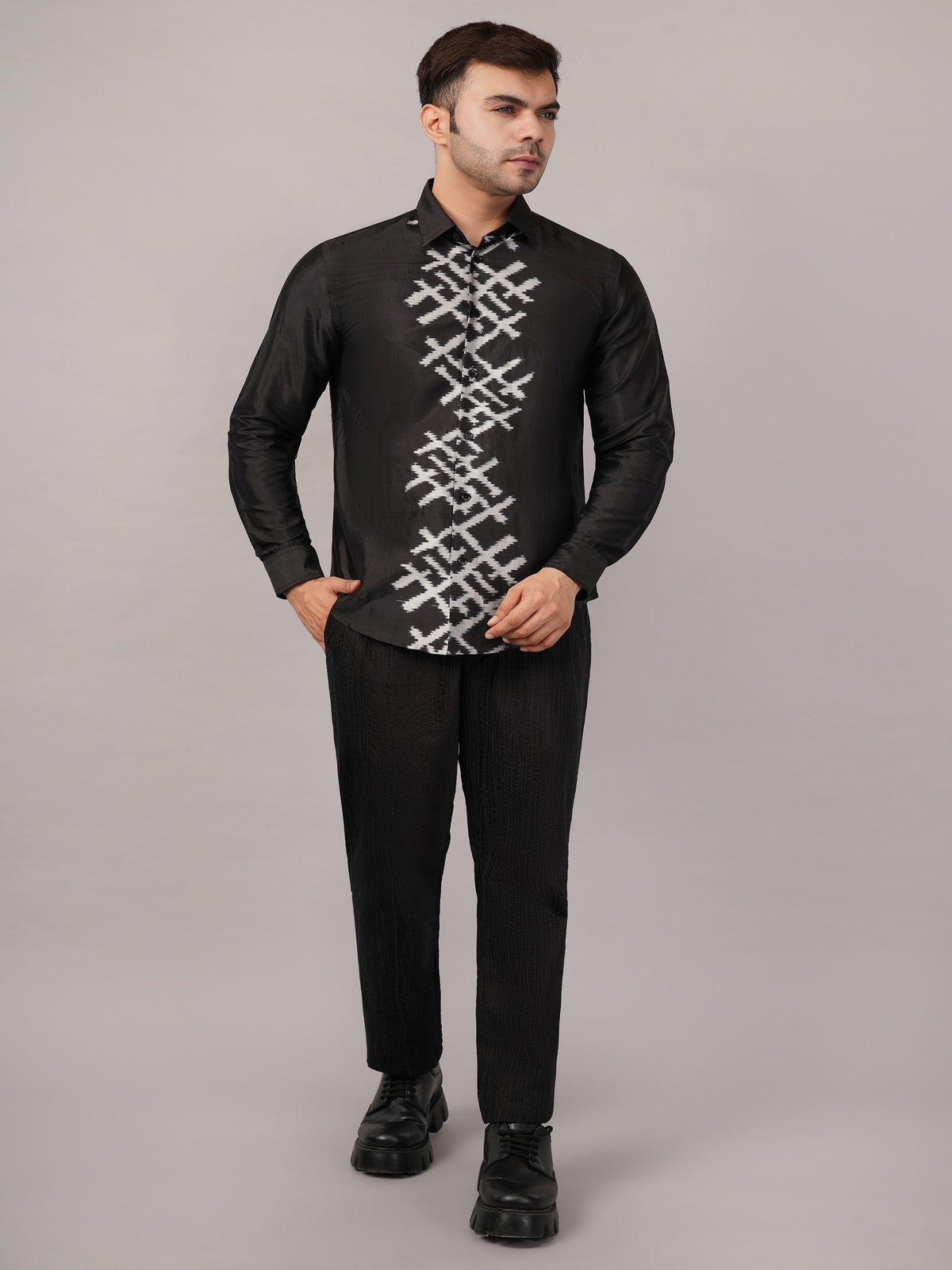 Lattice Ikat Shirt