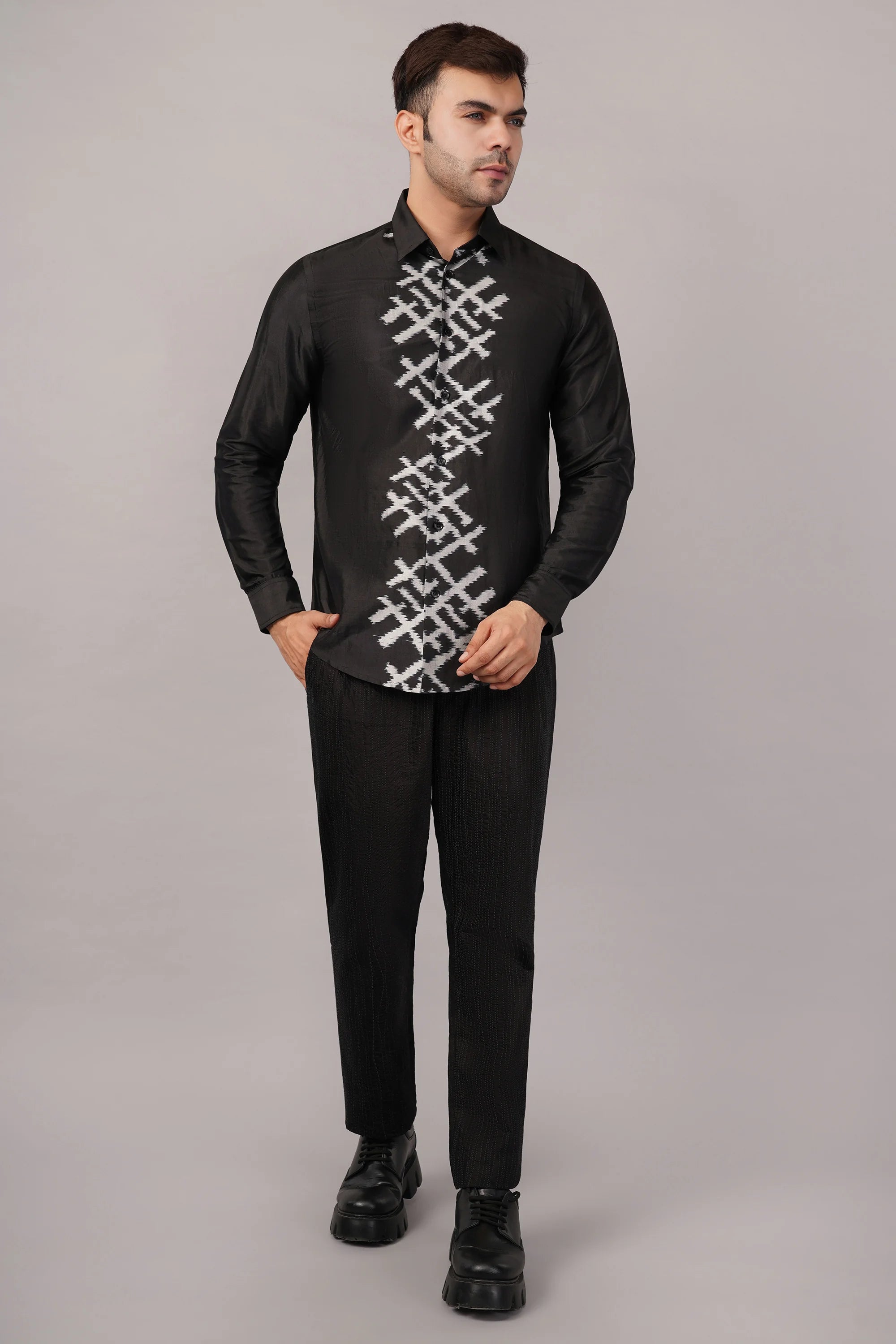 Lattice Ikat Shirt