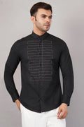 Dori Yoke Shirt Black