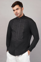 Dori Yoke Shirt Black
