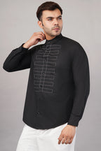 Dori Yoke Shirt Black
