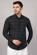 Pleated Stripes Shirt