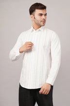 Pleated Stripes Shirt