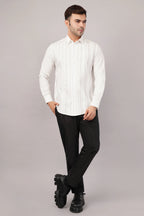 Pleated Stripes Shirt