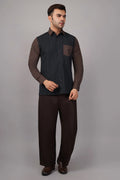 Crazy Quilt Shirt Black