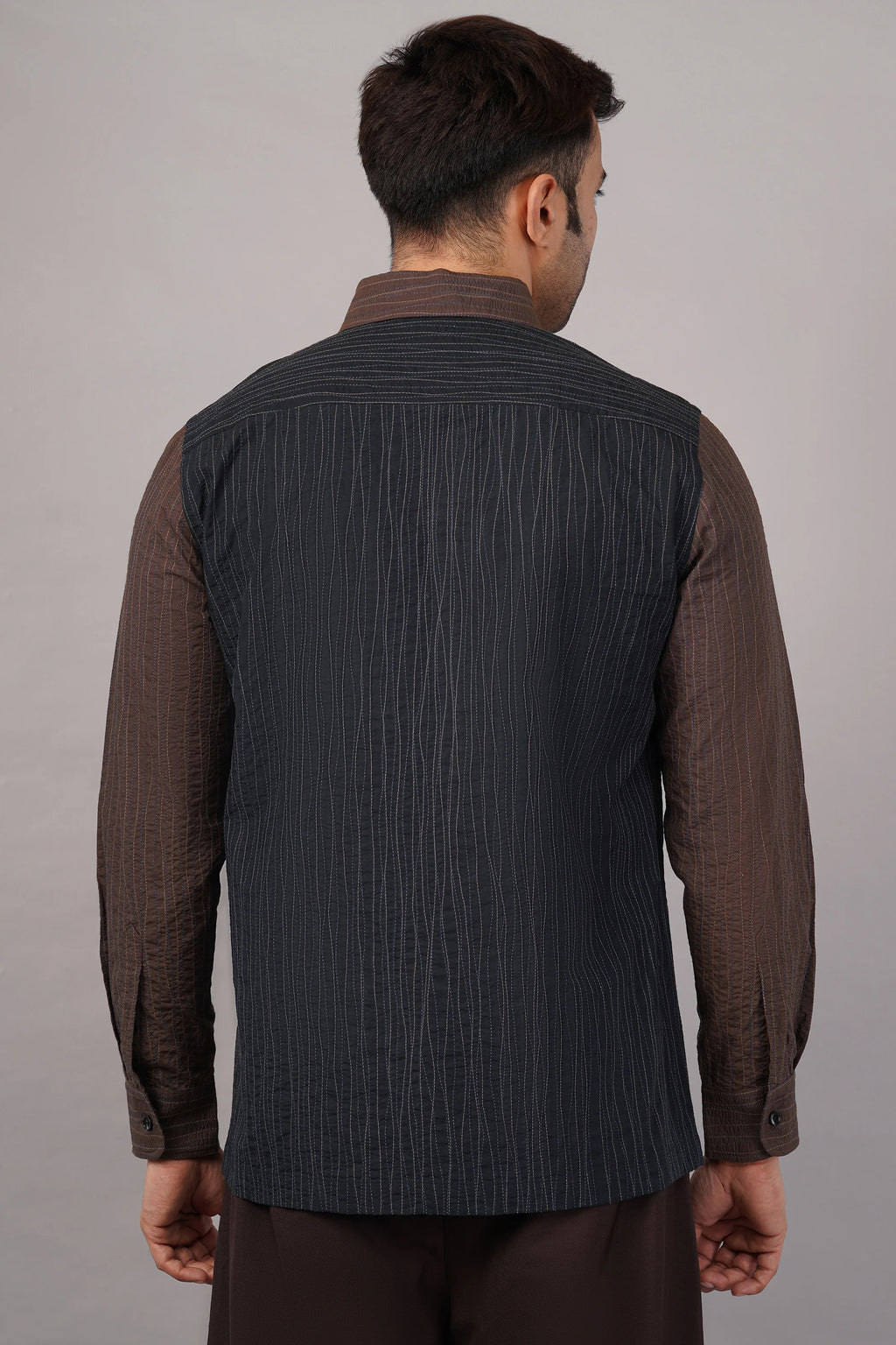 Crazy Quilt Shirt Black
