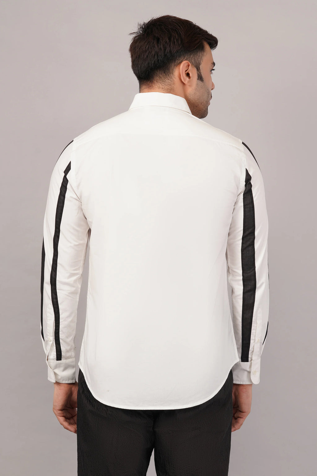 Crazy Stripe Shirt Black & Ivory