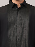 Foil Pintuck Shirt