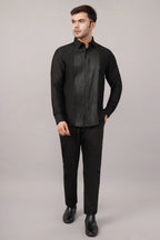 Foil Pintuck Shirt