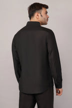 Foil Pintuck Shirt
