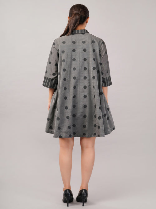 Dot Cutwork Dress