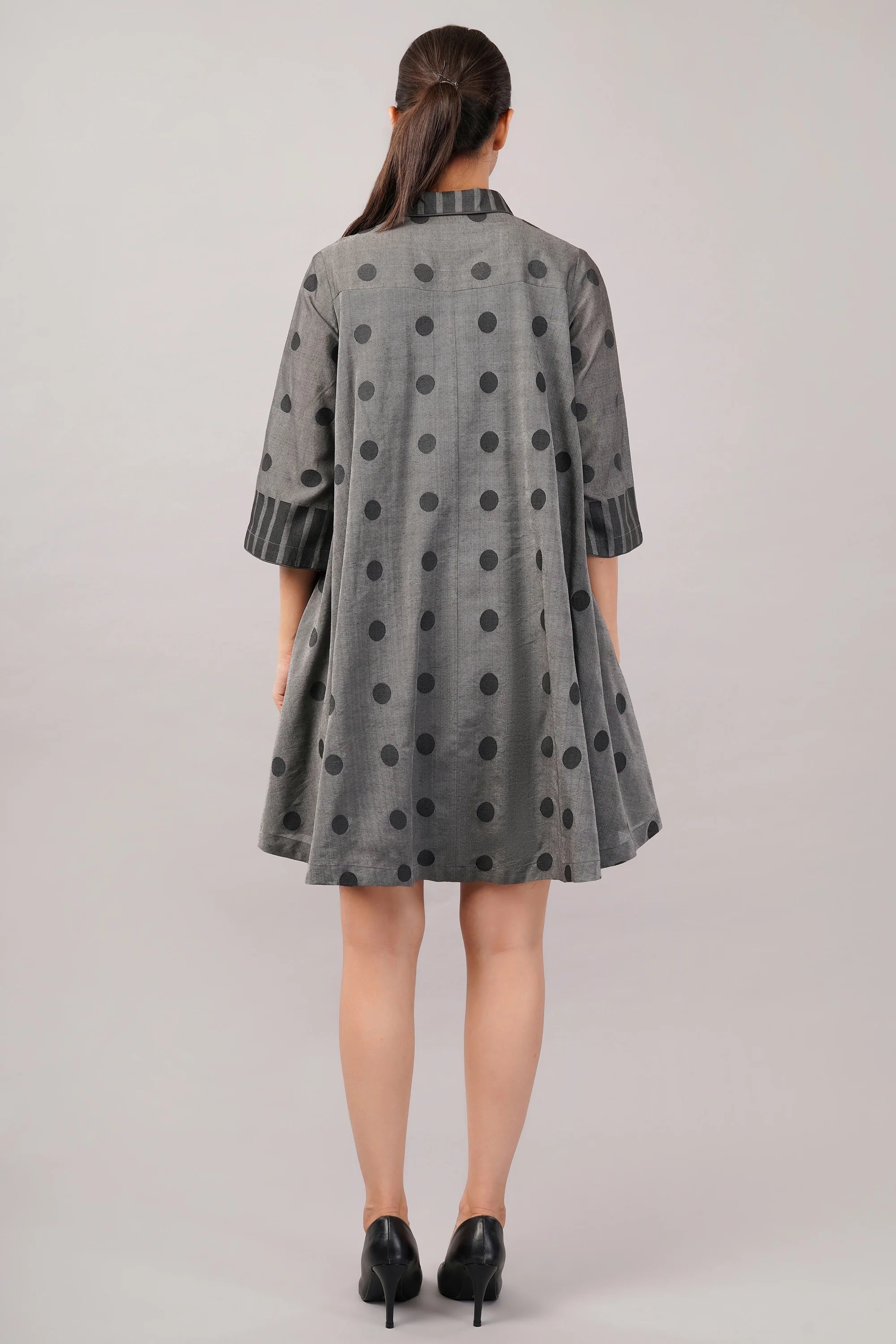 Dot Cutwork Dress