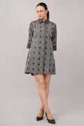 Dot Cutwork Dress