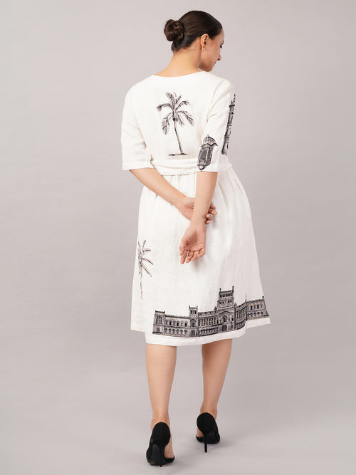 Architecture Print Dress
