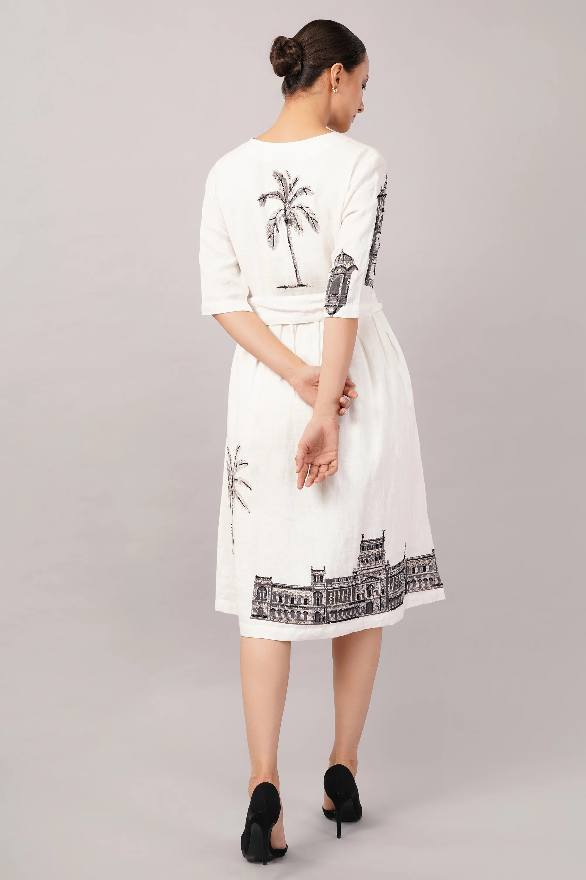 Architecture Print Dress