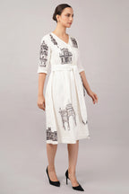 Architecture Print Dress