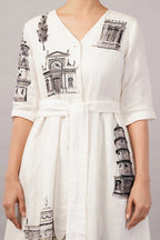 Architecture Print Dress