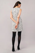 Aari Dot Dress Black & Ivory