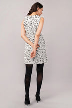 Aari Dot Dress Black & Ivory