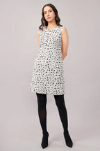 Aari Dot Dress Black & Ivory