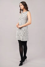 Aari Dot Dress Black & Ivory