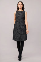 Zebra Aari Dress Black & Silver