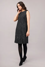 Zebra Aari Dress Black & Silver