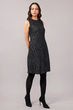 Zebra Aari Dress Black & Silver