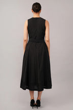 Pleated Stripes Dress