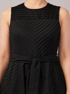 Pleated Stripes Dress
