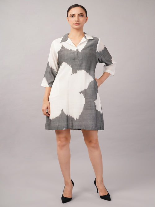 Ikat Flower Dress