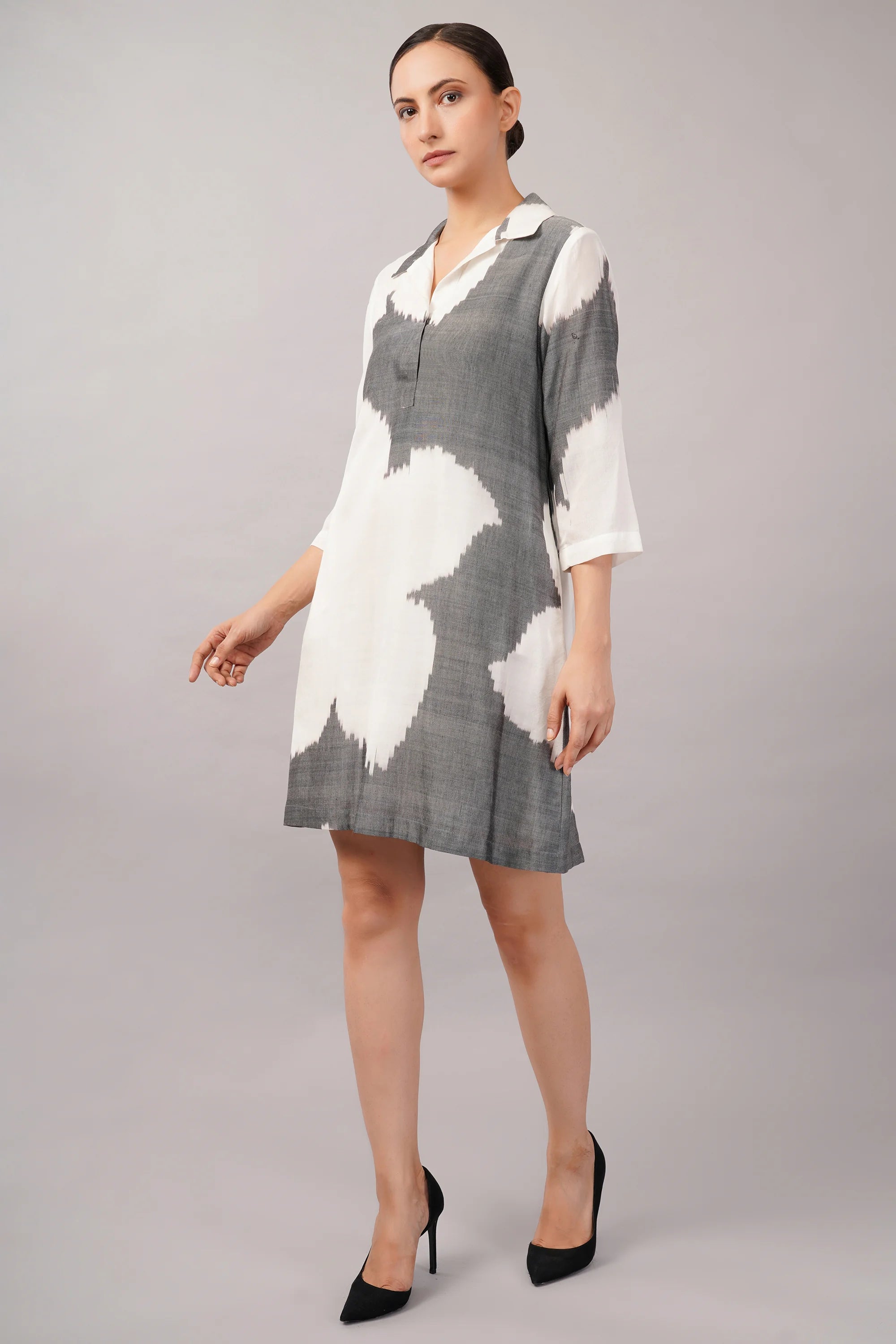 Ikat Flower Dress