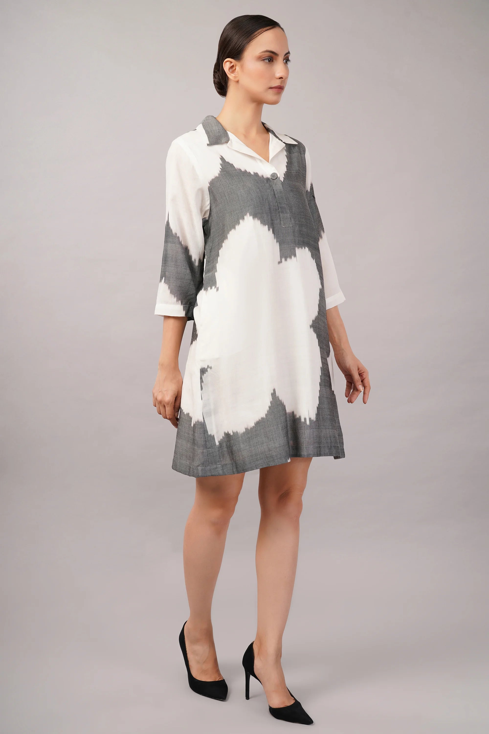 Ikat Flower Dress