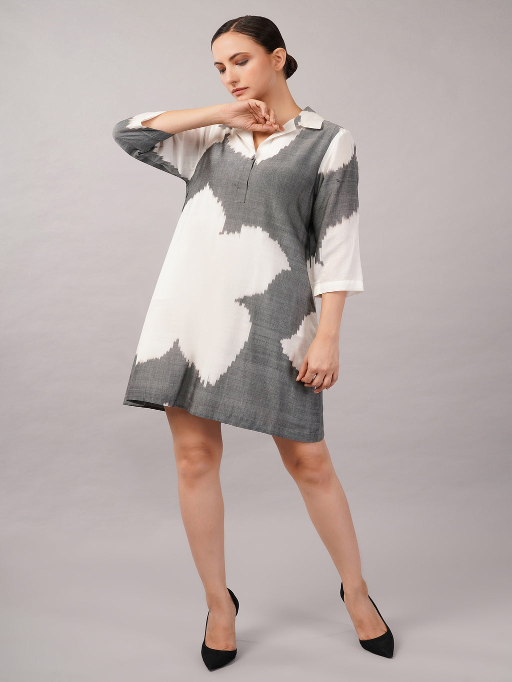 Ikat Flower Dress