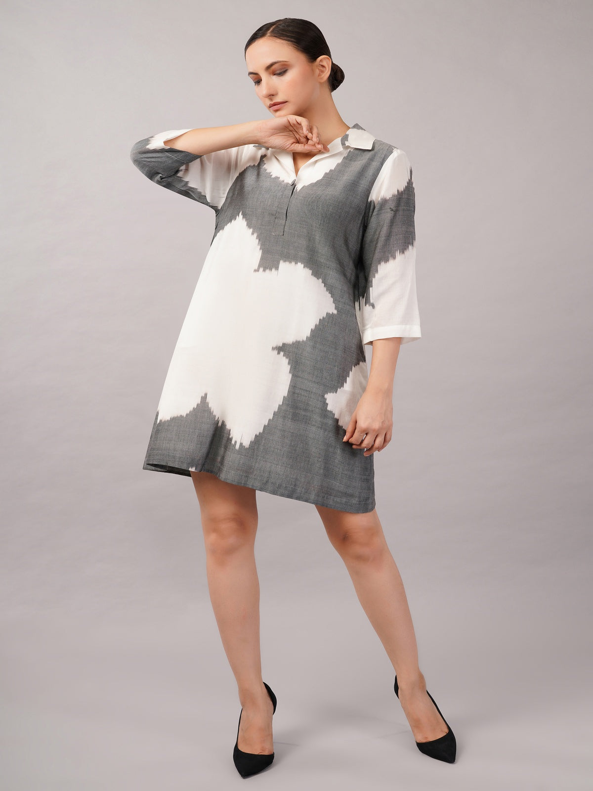 Ikat Flower Dress