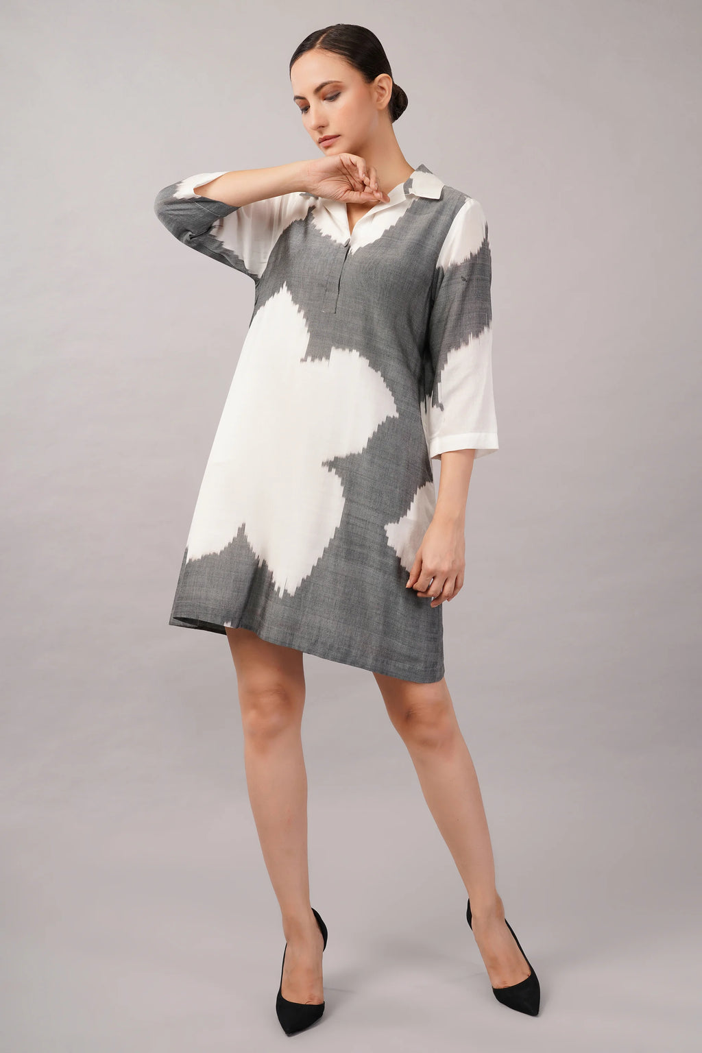 Ikat Flower Dress
