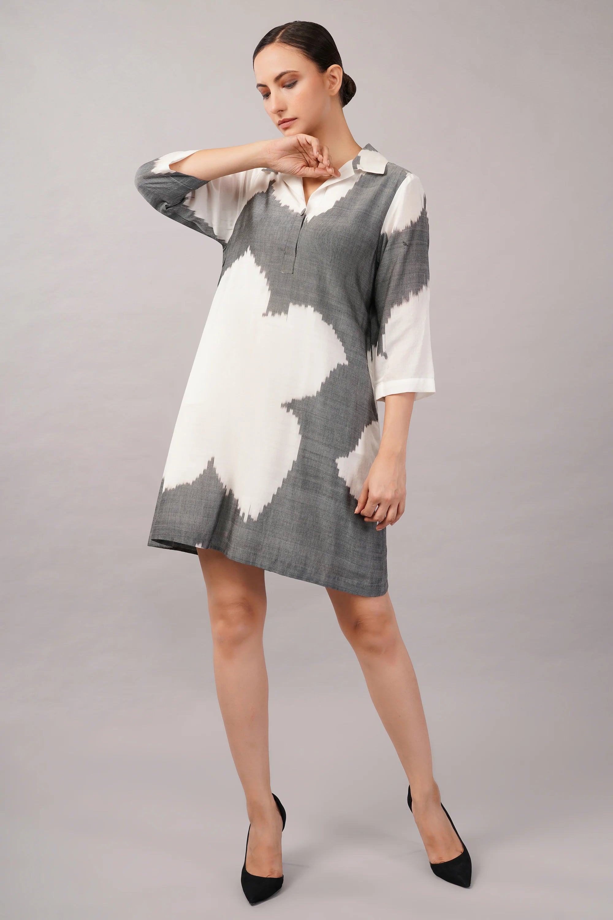 Ikat Flower Dress