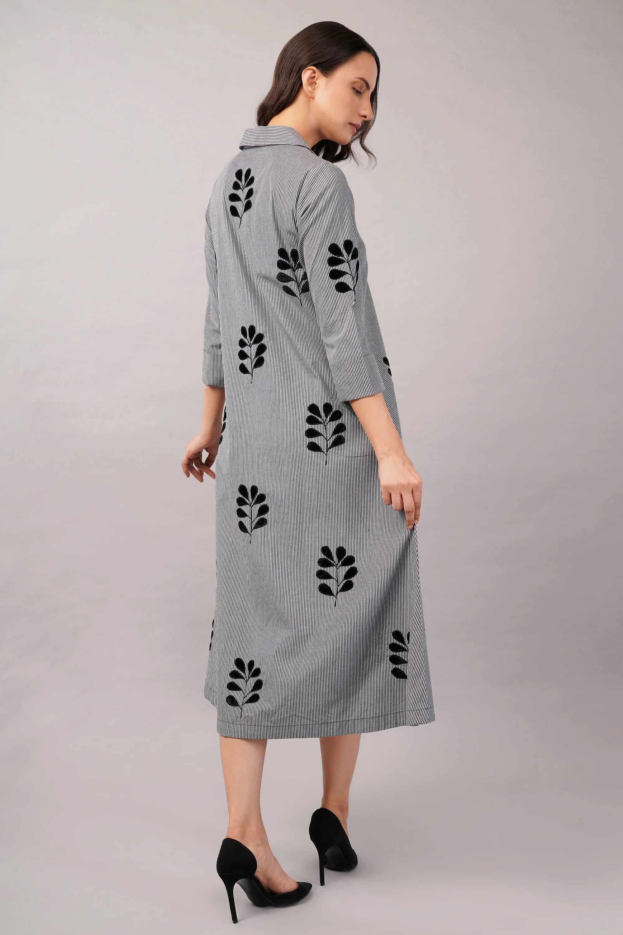 Velvet Buta Dress
