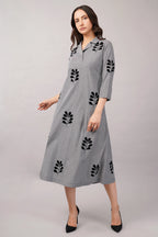 Velvet Buta Dress