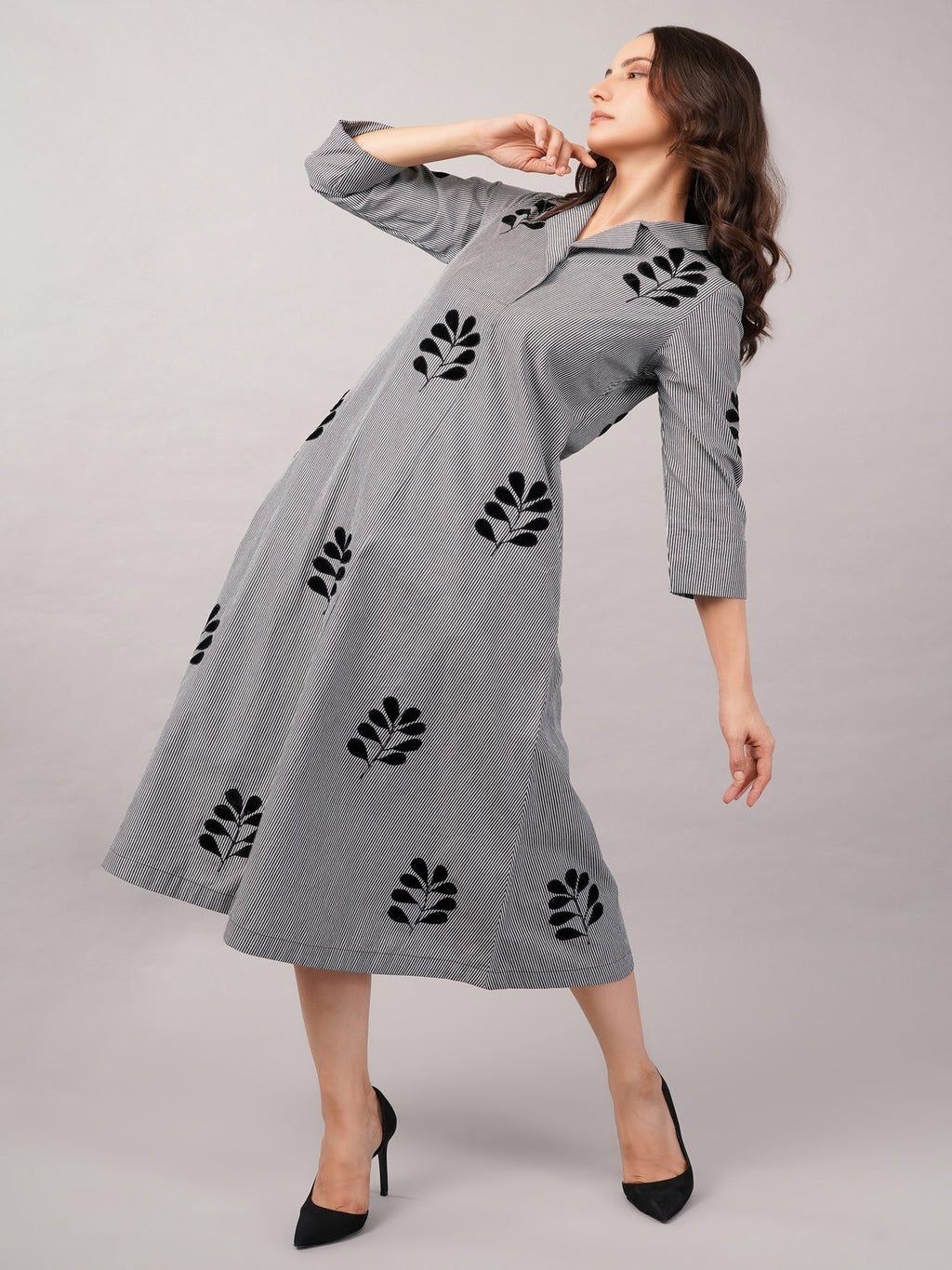 Velvet Buta Dress