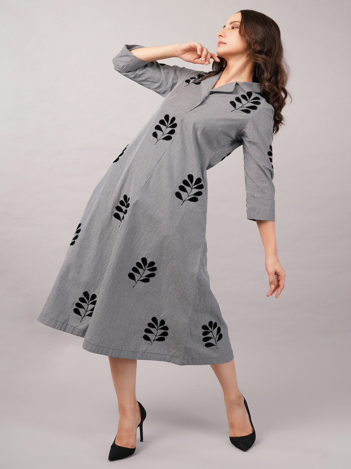 Velvet Buta Dress