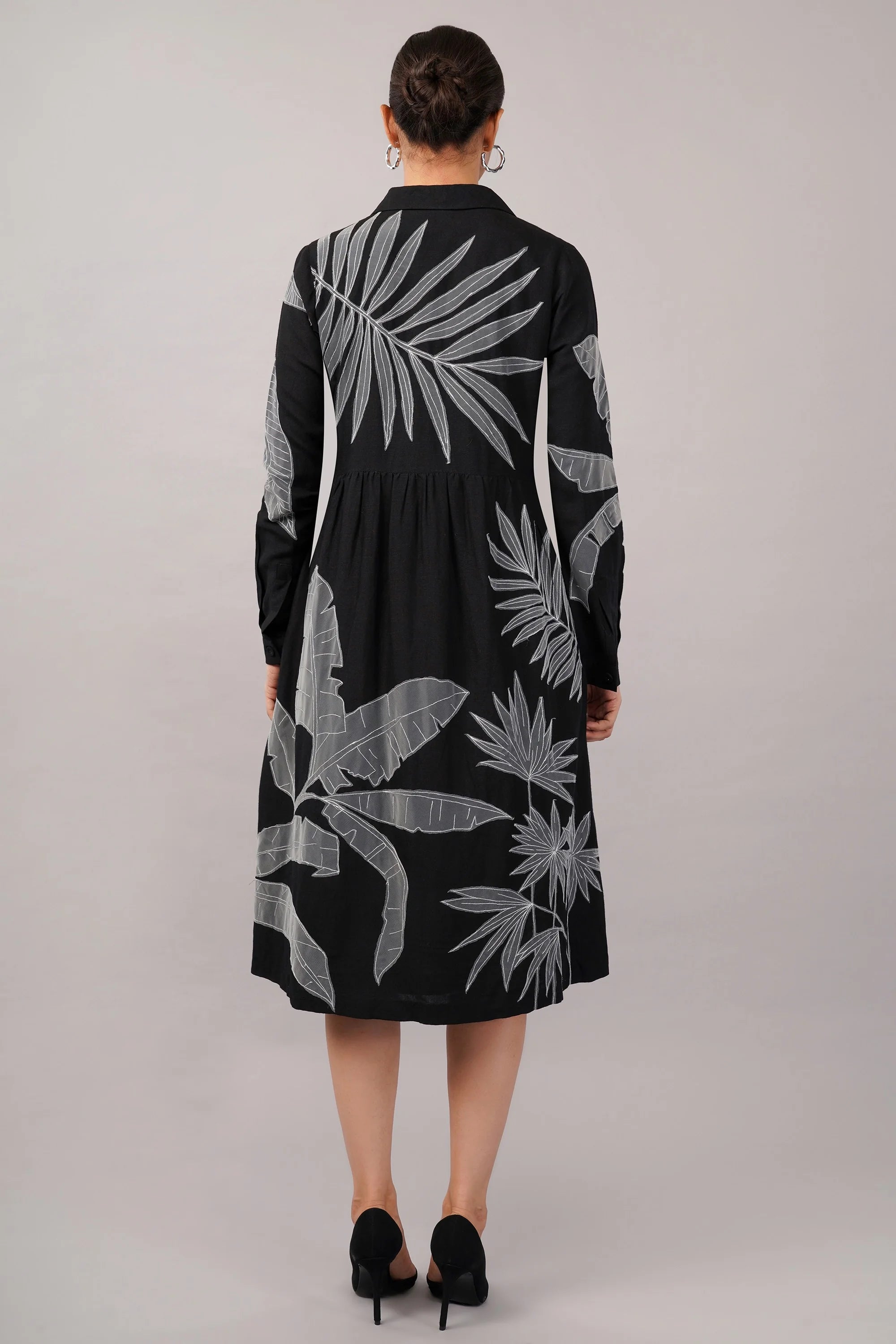 Leaf Applique Dress