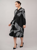 Leaf Applique Dress